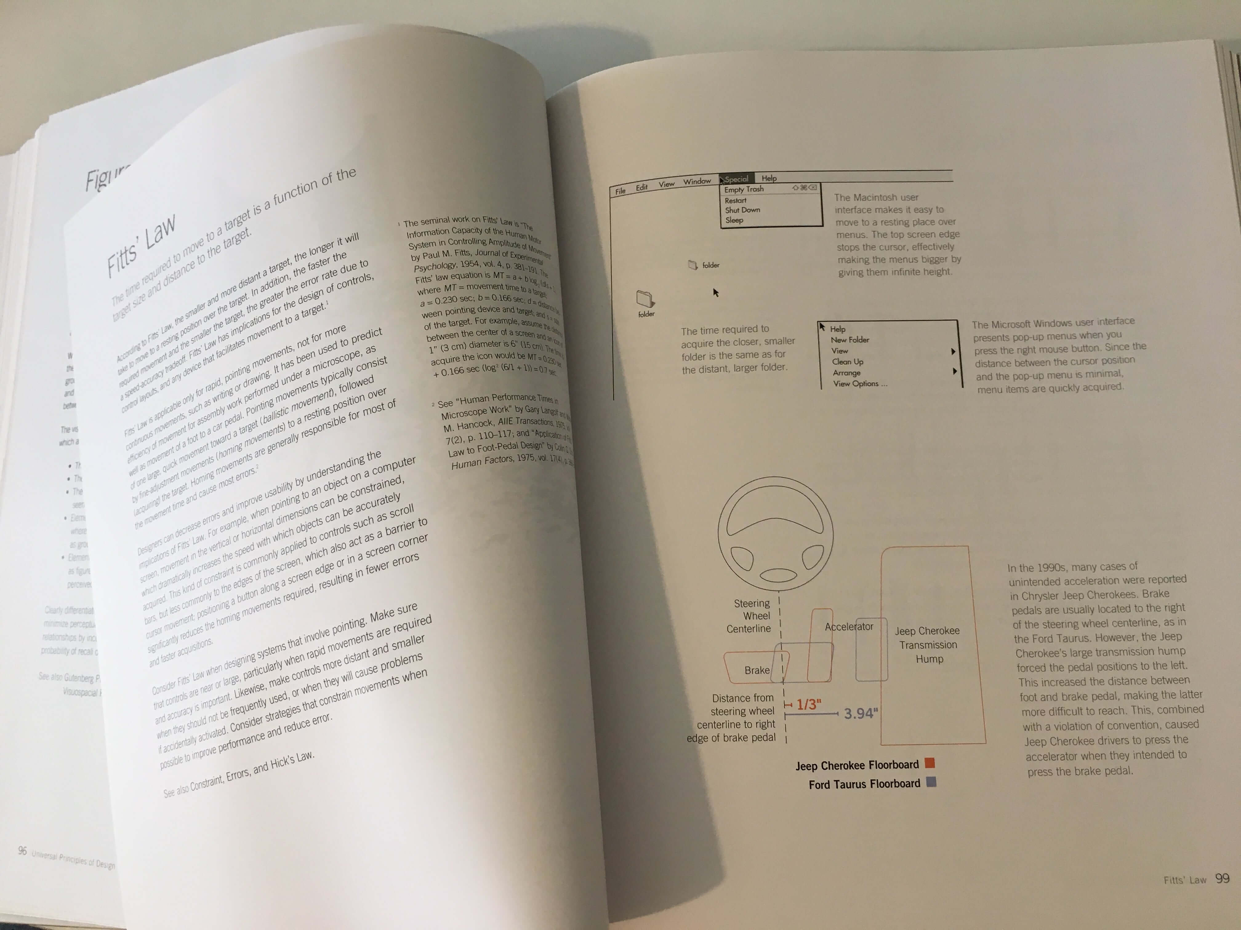 Fitt’s Law: the time required to move to a target is a function of the target size and distance to the target. Fitt’s Law: the time required to move to a target is a function of the target size and distance to the target.